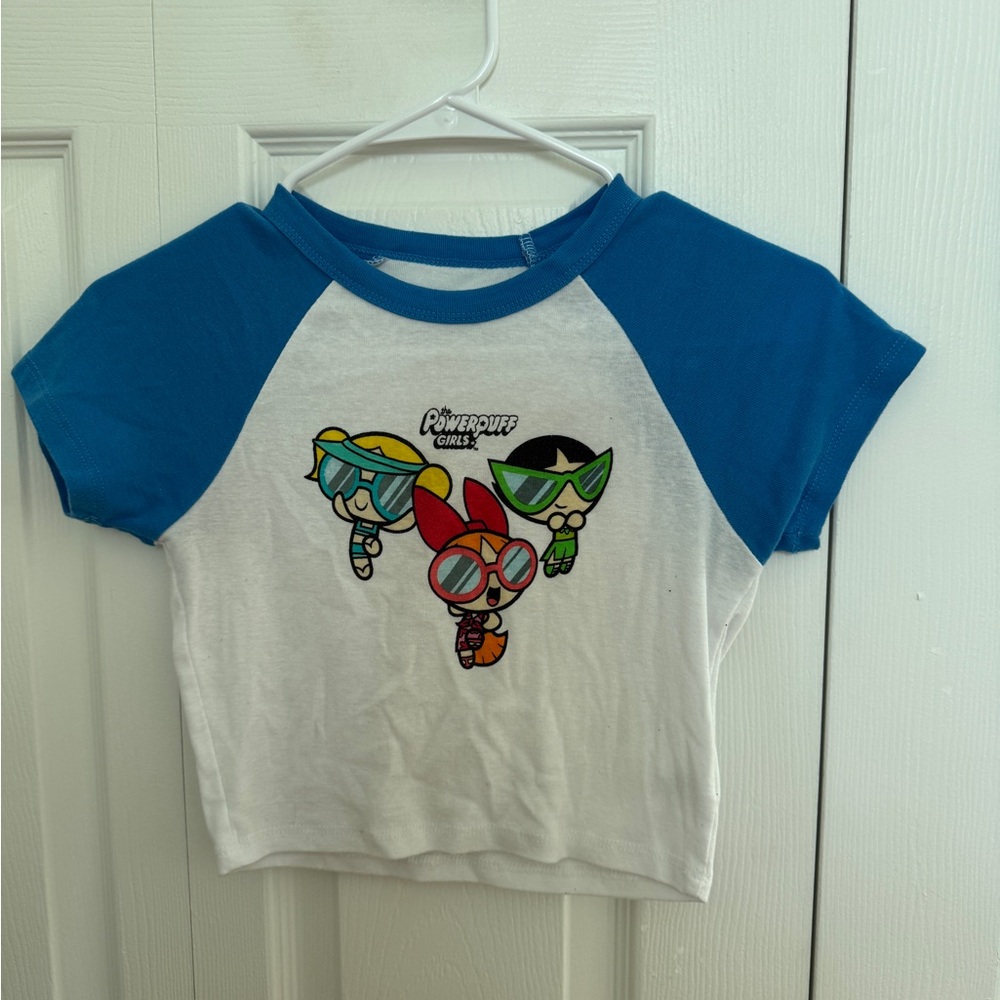 Target Blue and White Powerpuff Girls Kids Tee